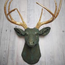 Faux Taxidermy Deer Head, Stag Head Wall Mount, Deer Head Wall Mount
